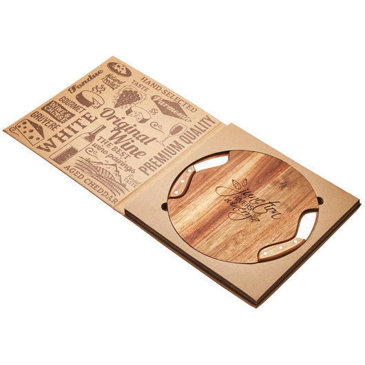 Soroba Cheeseboard & Knife Duo Presentation Book